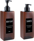 Shampoo and Conditioner Dispenser Modern Refillable Shampoo Pump Bottles by Unknown
