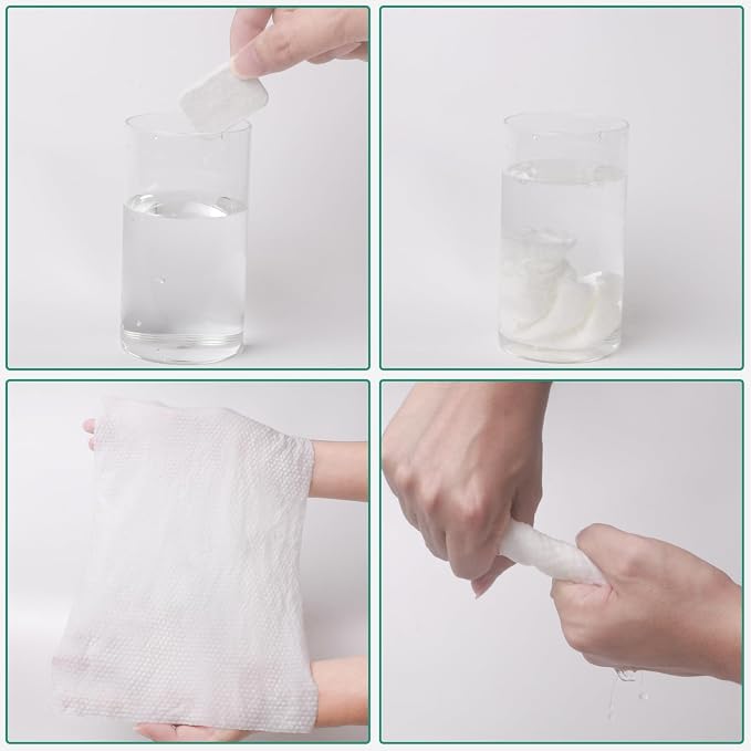 Disposable Compressed Towel Tablets, Disposable Face Compressed Towels Large - Image 6