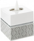 Creative Scents Mirror Damask Square Tissue Box Cover by CreativeScents
