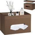 PU Leather Tissue Box Cover Rectangle by YAPISHI