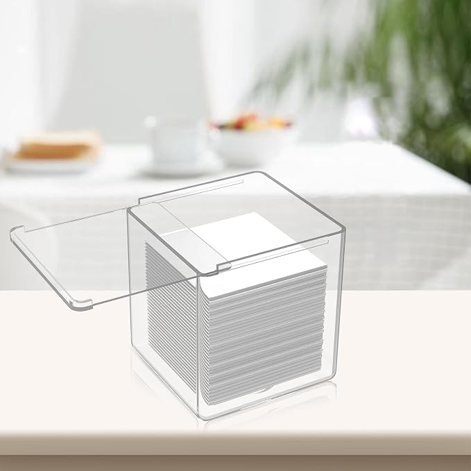 Clear Acrylic Square Facial Tissue Box Holder - Image 4