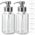 Foaming Soap Dispenser, 14.1 oz/400ml Foaming Hand Soap Dispenser, 2 Pack Glass by RACOBOT