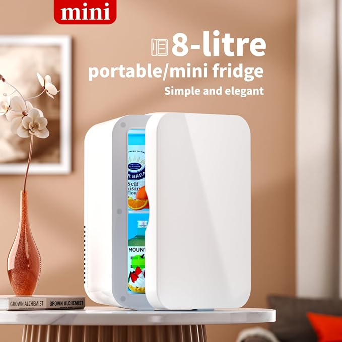8L Portable Mini Fridge Cool and Warm Dual Function Compact Refrigerator 0-10°C - Image 5