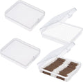 4 Pcs Clear Portable Cotton Swab Ball Holder Travel Cotton Pad Holder Dispenser by KKONHII