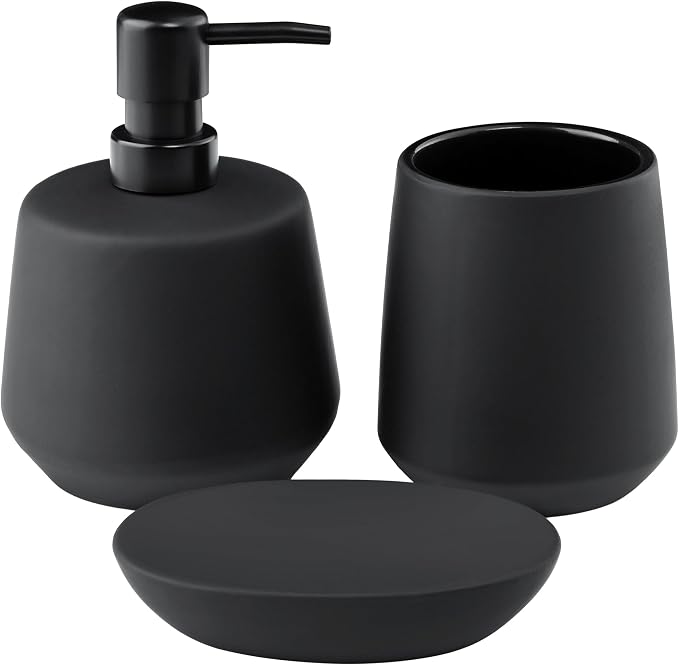 Navaris Ceramic Bathroom Sink Accessories Set - Image 7