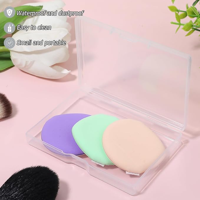 KALIONE 3-Piece Portable Travel Cotton Pad Holder - Image 3
