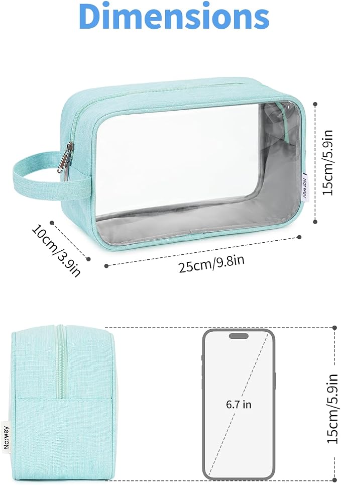 Narwey Travel Toiletry Bag for Women Traveling Dopp Kit Men Travel Bag for - Image 5