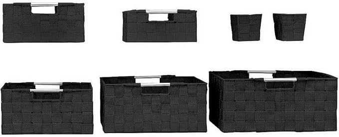 Sorbus Storage Baskets for Organizing, Mesh Hand-Woven Design, Linen Closet - Image 7