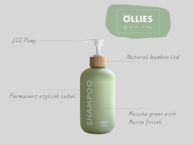 OLLIES Shampoo and Conditioner Dispenser, Shower Soap Dispenser - Image 3
