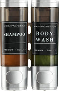 Shampoo and Conditioner Dispenser, Unisence Shower Dispenser 2 Chamber No Drill by CaboDeseado