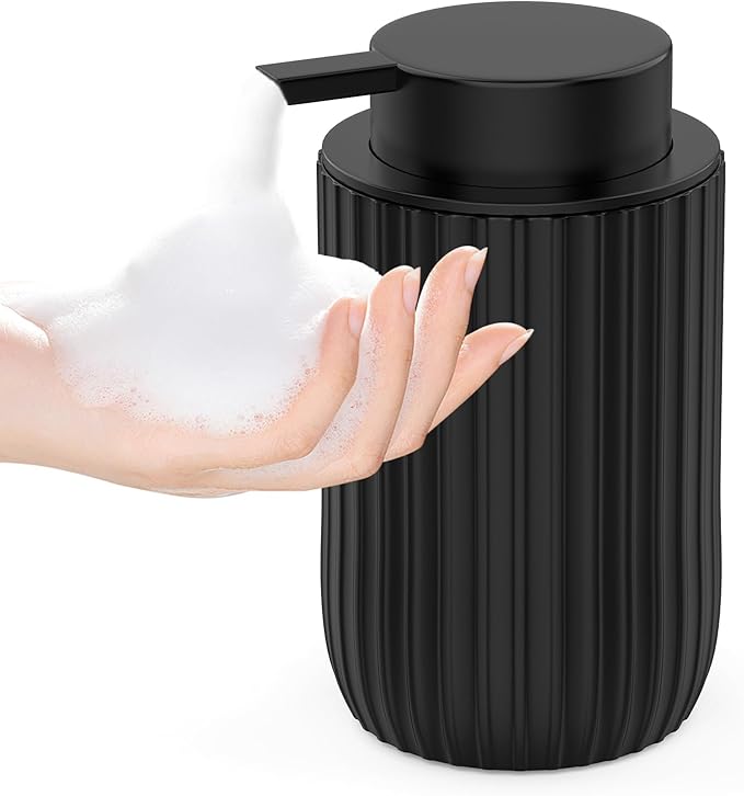 Ceramic Foaming Hand Soap Dispenser，12 oz Bathroom Soap Dispensers， Lotion by POSOSTO