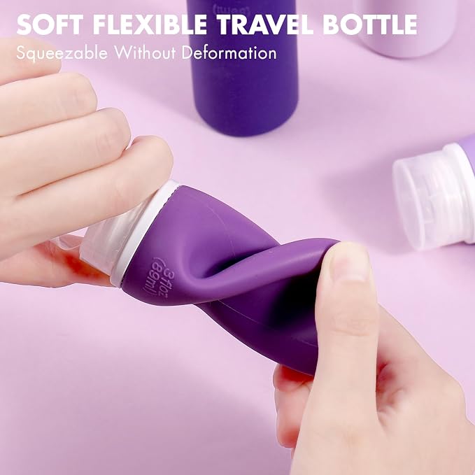 Muslish 21 Pack Travel Bottles for Toiletries, Leak-Proof TSA Compliant - Image 2