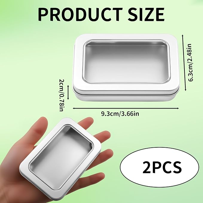 2-Pack Cotton Ball Holder for Travel & Bathroom - Image 2