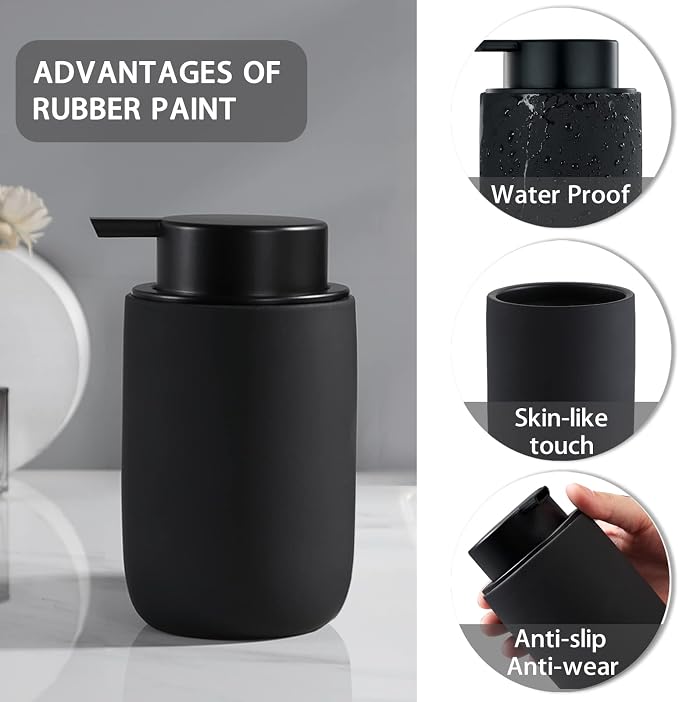 Black Foaming Hand Soap Dispenser - Image 2