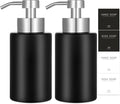 Foaming Soap Dispenser Set, 12 Oz Glass Hand Soap Dispenser by JiatuA