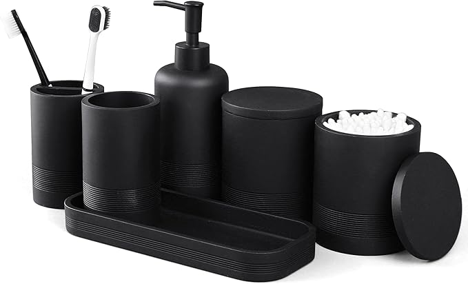 6-Piece Bathroom Accessories Set, Organizer Set by LINCHUAN