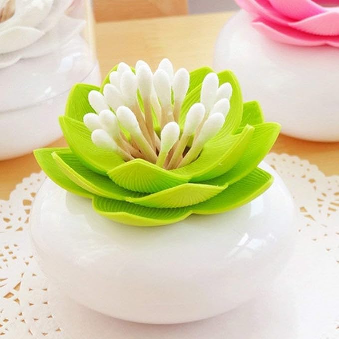Bloss Mothers Day Gifts Cotton Swab Holder Q-Tips Holder Lotus Toothpick Holder - Image 8
