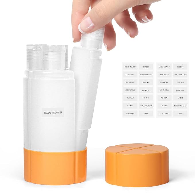Travel Bottle, TSA approved 4-in-1 Leak-Proof Bottle, 4 * 60ml/2oz, by Olatay