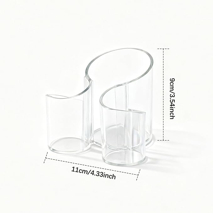 Cotton Pad Holder for Bathroom, cotton round holders Cups Dental Floss Dispenser - Image 3