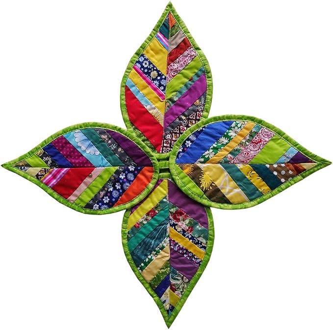 4 PCS Leaves Pot Holders for Kitchen Hot Pads 100% Cotton for - Image 3