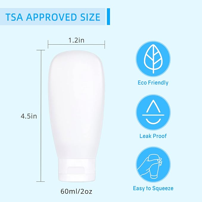 TSA Approved Travel Bottles Set - Image 3