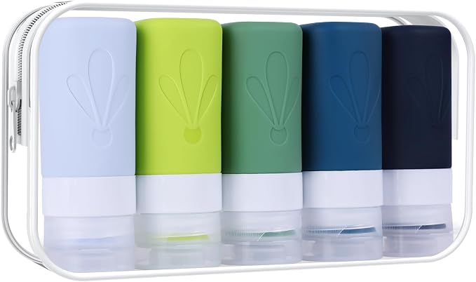INSFIT Travel Bottles for Toiletries, TSA Approved 2oz Travel Size Toiletries by INSFITPortableTravelBottles