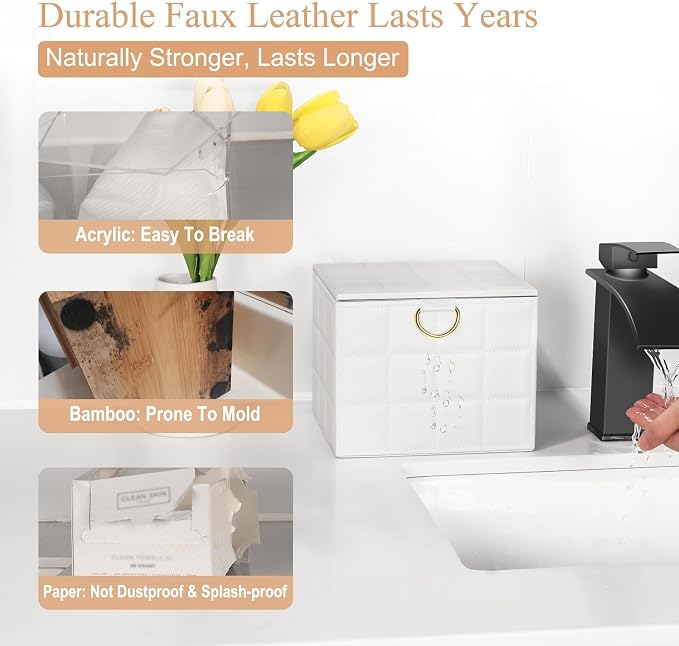 Disposable Face Towel Holder Box, Reusable Organizer - Image 5