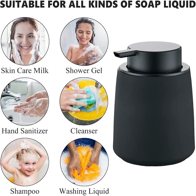 12Oz Black Soap Dispenser - Image 6