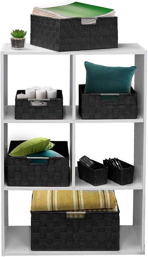 Sorbus Storage Baskets for Organizing, Mesh Hand-Woven Design, Linen Closet - Image 8