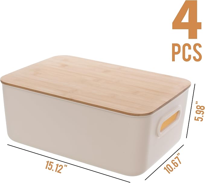 Citylife 4 PCS Storage Bins - Image 2