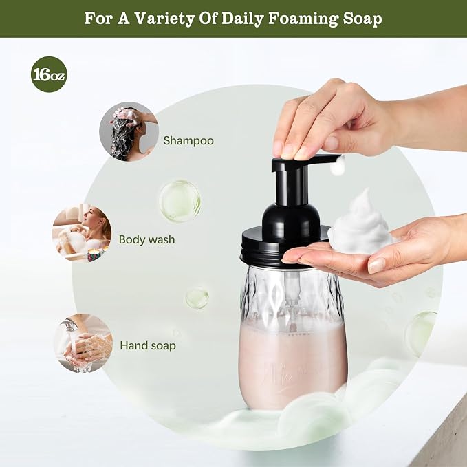 Amolliar 16Oz Foaming Soap Dispenser - Image 3
