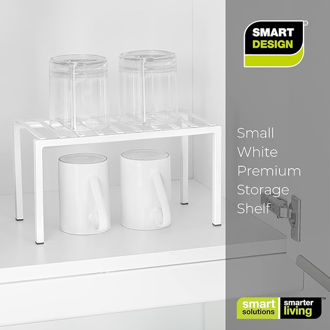 Smart Design Premium Cabinet Storage Shelf Rack - Image 6