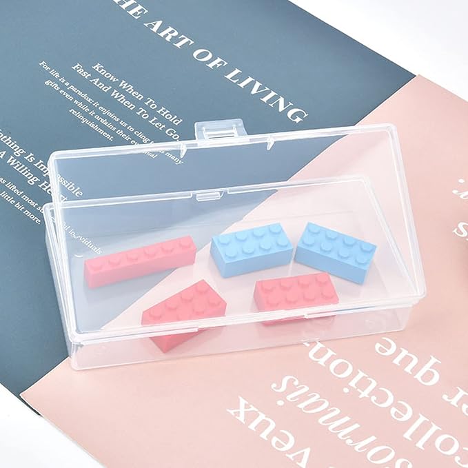 12 Pack Rectangular Clear Plastic Storage Containers Box - Image 7