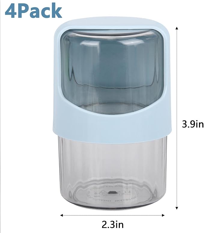Tbestmax 4 Pack Rotating Qtip Holder Dispenser - Image 2