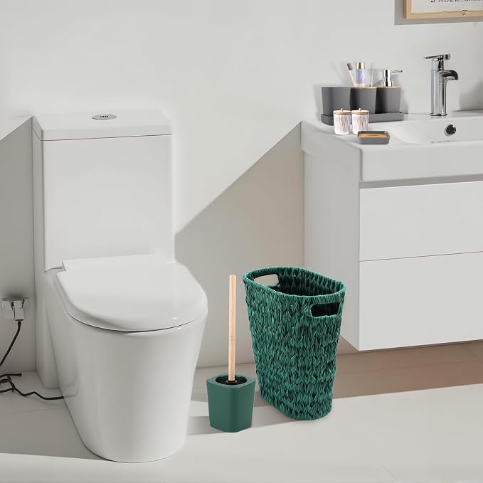 Dark Green Bathroom Accessories Set - Image 8