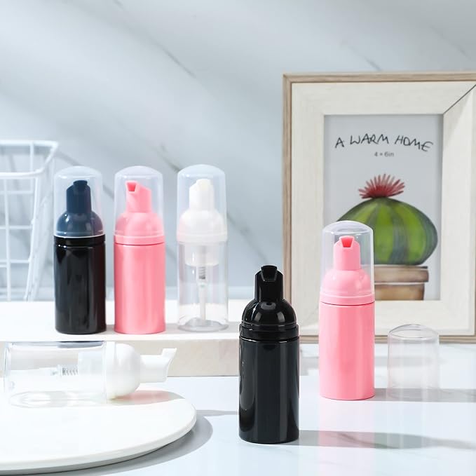 24 Pcs Foam Pump Bottles 1 Oz/ 30 ml Plastic Mini Empty Dispenser Travel Soap - Image 4
