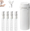 HISKI 4 in 1 Travel Bottles for Toiletries, Portable Travel Toiletries Bottle by HISKI