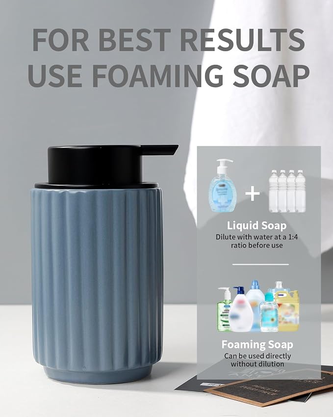 Foaming Soap Dispenser, Ceramic Foam Hand Soap Dispenser - Image 5
