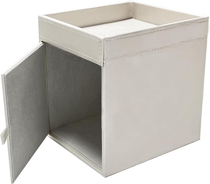 PU Leather Tissue Box Cover Square, Modern Tissue Holder - Image 5