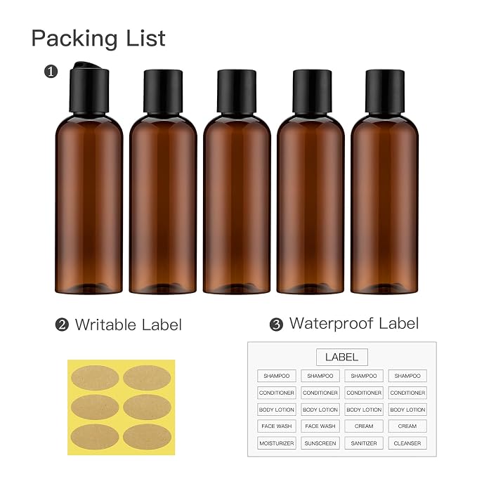 Travel Bottles for Toiletries 3.4 oz - Image 5