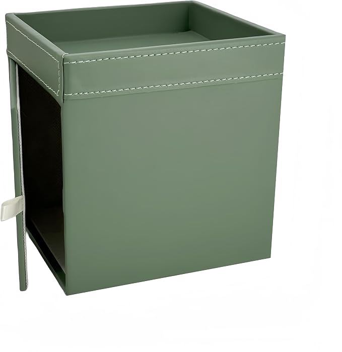 PU Leather Tissue Box Cover Square, Modern Tissue Holder - Image 5
