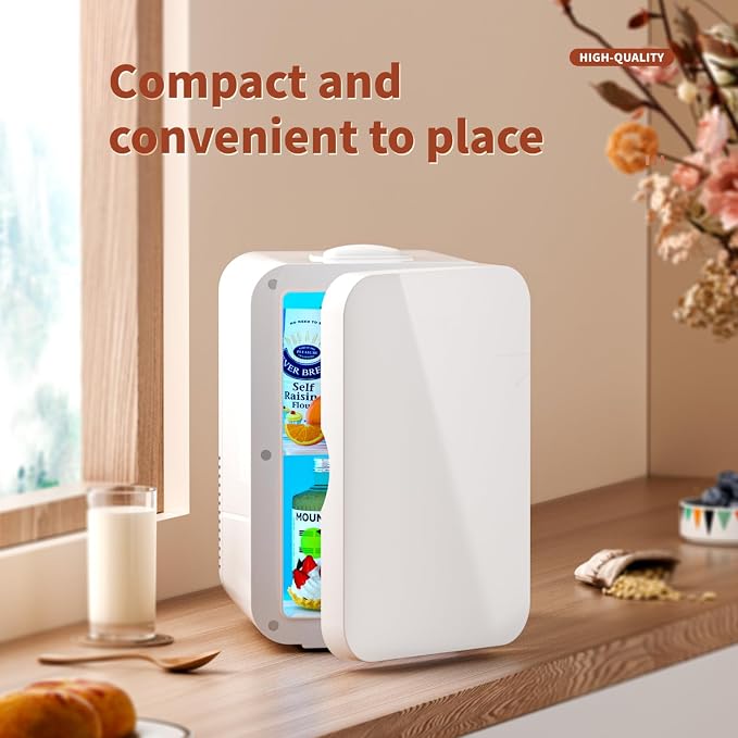 8L Portable Mini Fridge Cool and Warm Dual Function Compact Refrigerator 0-10°C - Image 3