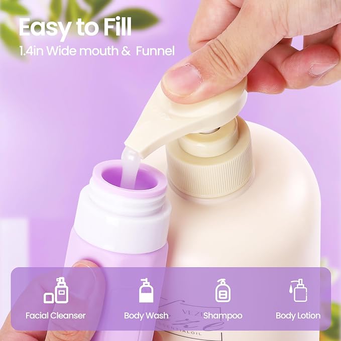 Redfly 17PCS Travel Bottles for Toiletries, TSA Approved Travel Size Containers - Image 4