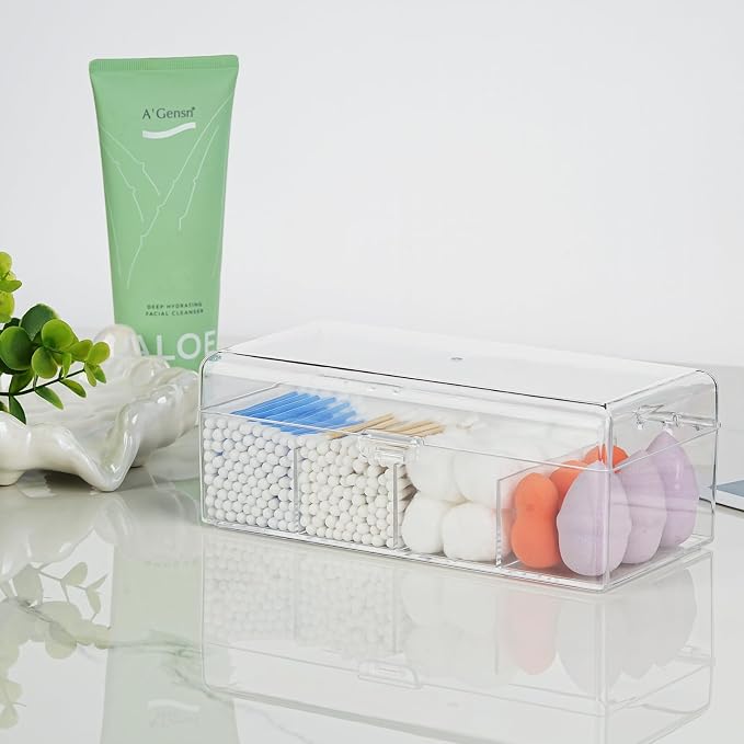 Clear Acrylic Qtip Holder Dispenser - Image 6