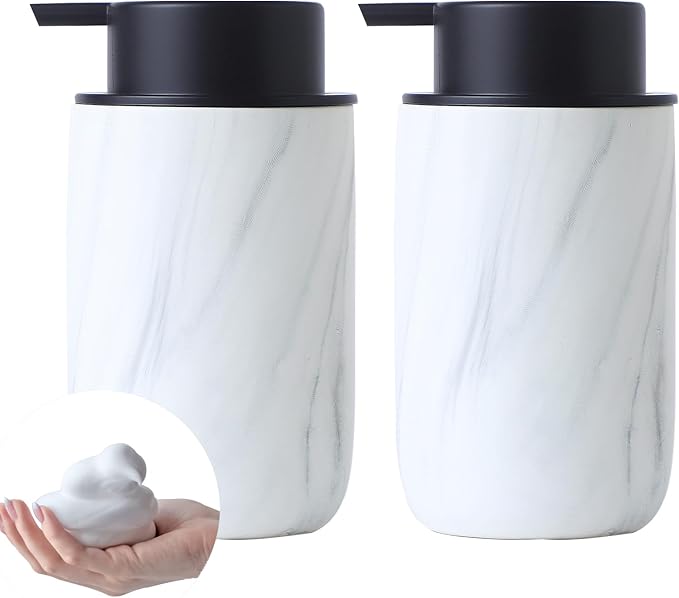 Marble Foaming Soap Dispenser Set by BSDISP