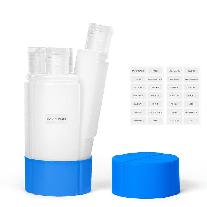 Olatay 4-in-1 Leak-Proof Travel Bottle, 4 * 60ml/2oz, by Olatay