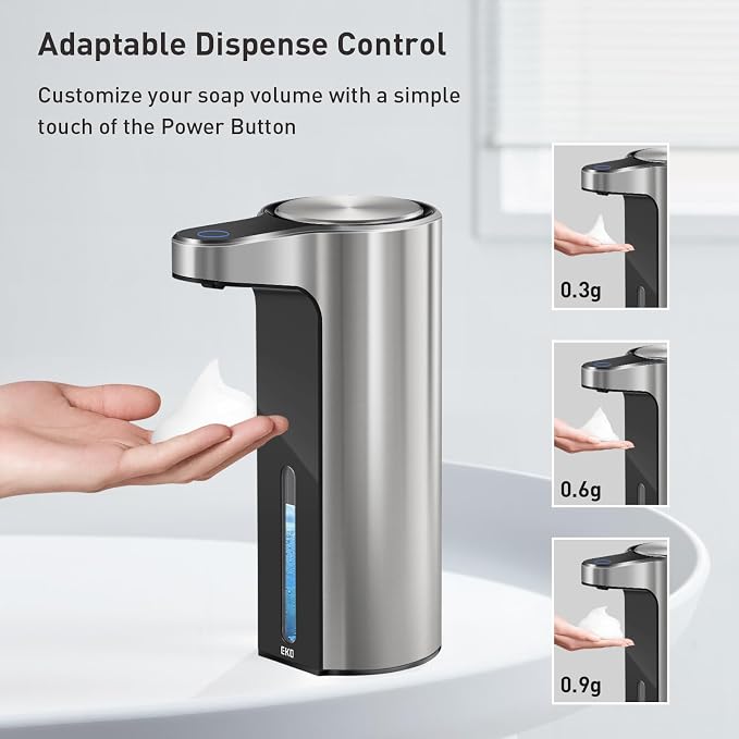 EKO Automatic Foaming Soap Dispenser, Touchless Foam Hand Soap Dispenser - Image 7