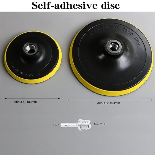 9PCS 4" 6 Inch Natural Wool Polishing Buffing Pad Kit, Polishing Buffing Wheel - Image 4