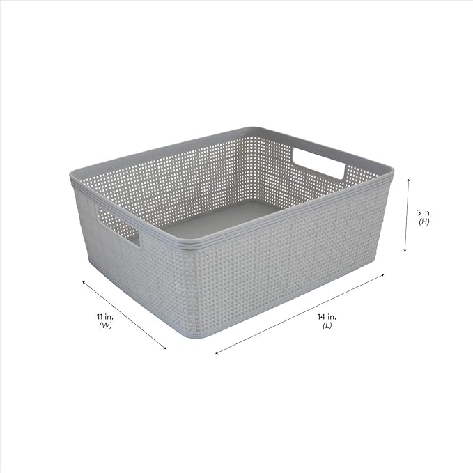 Simplify 10 Piece Organizing Set | Multiple Size Bins | Multipurpose | Office | - Image 5