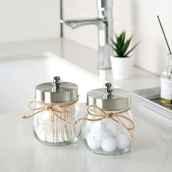SheeChung 2 Pack Qtip Holder for Bathroom - Image 3